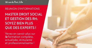 Bannière de la réunion de présentation du Master DGRH 2019