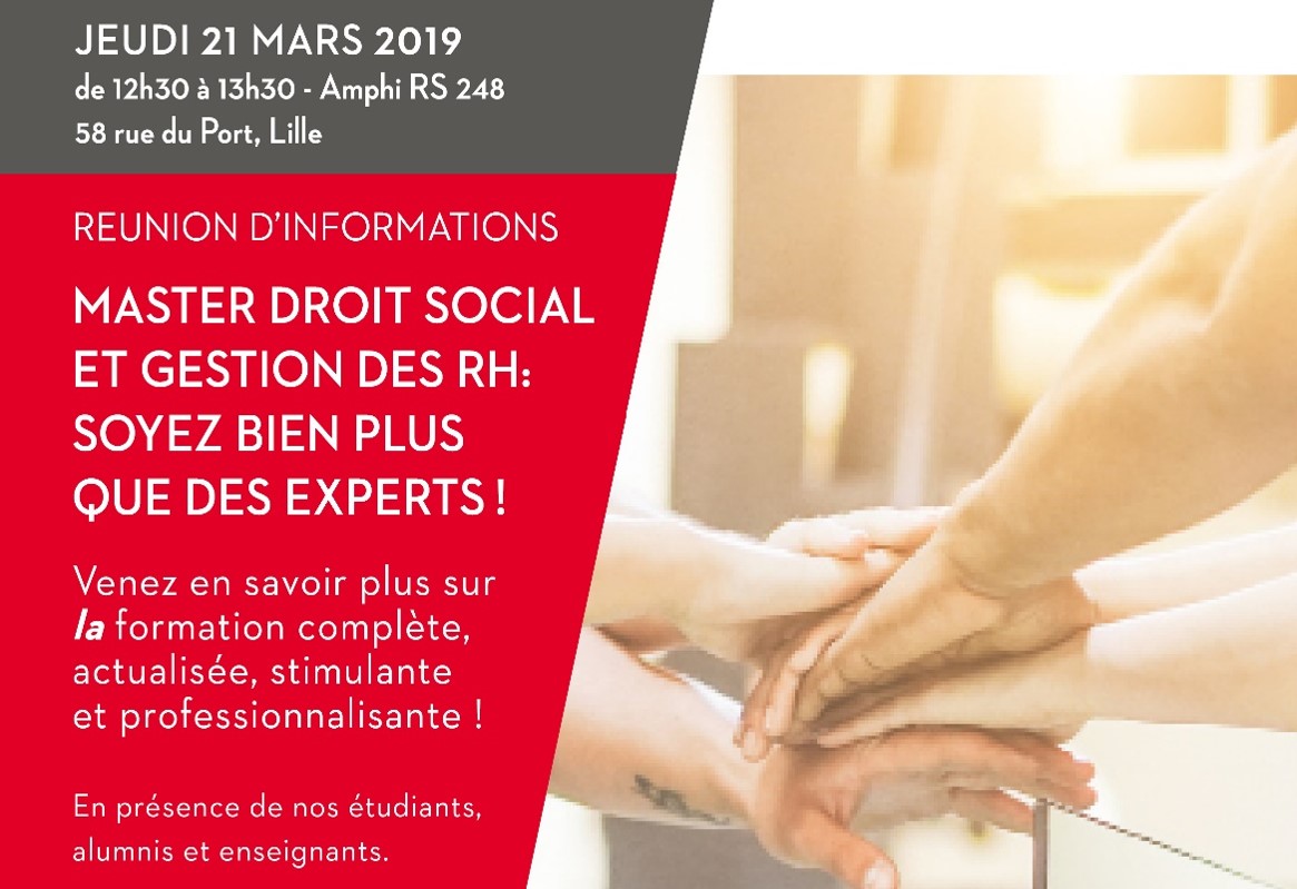 Inscription A La Reunion Information Master Droit Social Et Gestion Des Rh