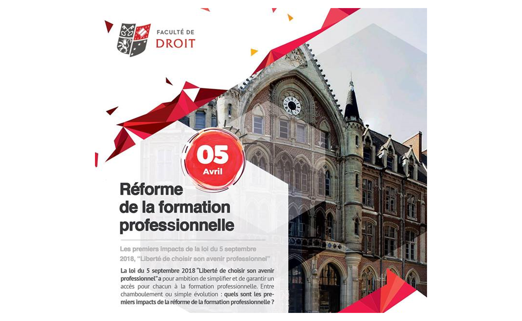 Bannière du Colloque sur la Réforme de la formation professionnelle