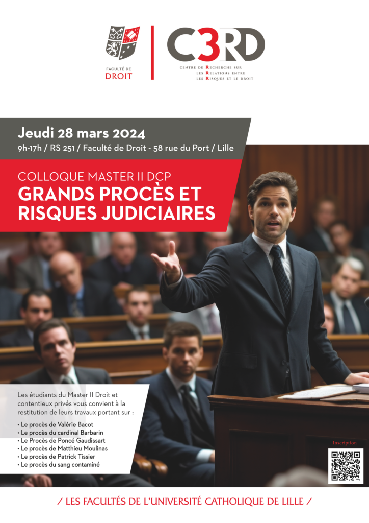 Colloque : Les grands procès et risques judiciaires - Faculté de droit